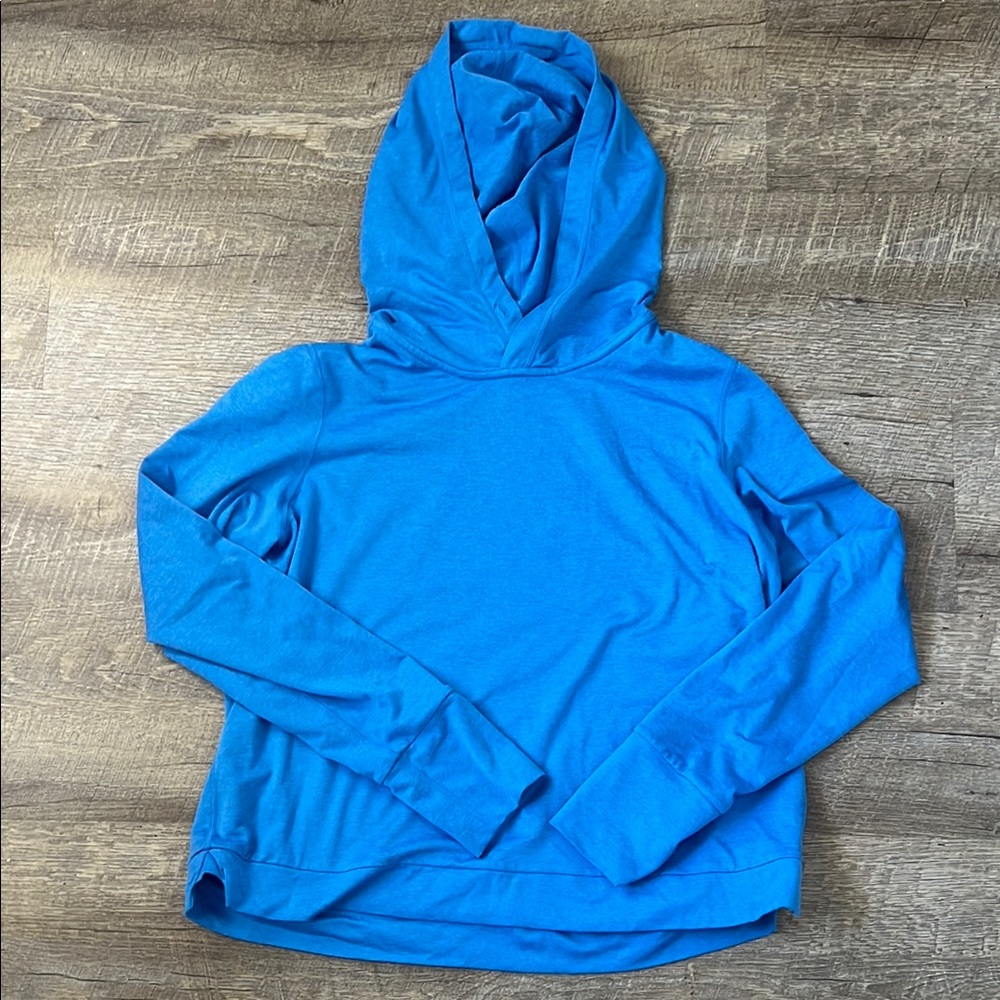 Vuori Blue Hooded Pullover Sweater